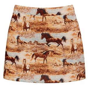 KUWALLA | Equestrian Canvas Lined Mini Skirt